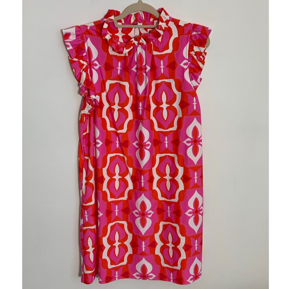 June Connally Butterfly Tile Sorbet NWT size large